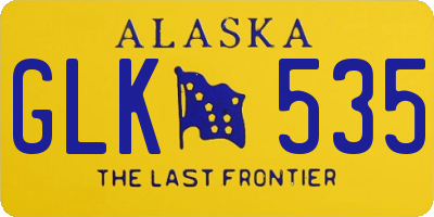 AK license plate GLK535