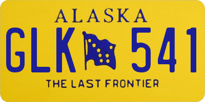 AK license plate GLK541