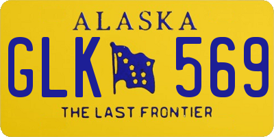AK license plate GLK569