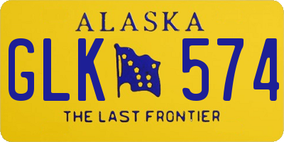 AK license plate GLK574
