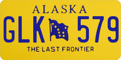 AK license plate GLK579
