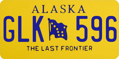 AK license plate GLK596