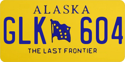 AK license plate GLK604