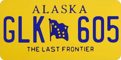 AK license plate GLK605