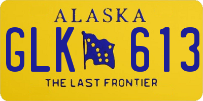 AK license plate GLK613