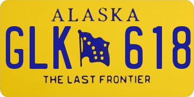 AK license plate GLK618