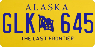 AK license plate GLK645
