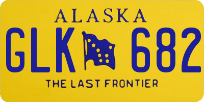 AK license plate GLK682