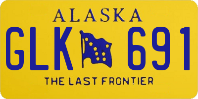 AK license plate GLK691