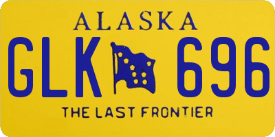 AK license plate GLK696