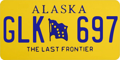 AK license plate GLK697