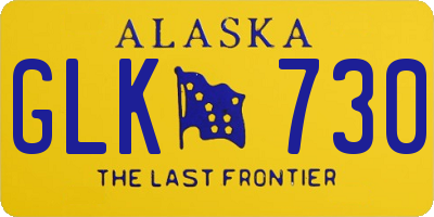 AK license plate GLK730