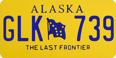 AK license plate GLK739