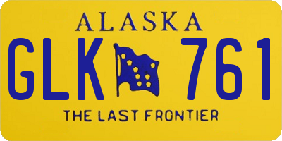 AK license plate GLK761