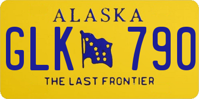AK license plate GLK790
