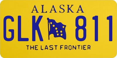 AK license plate GLK811