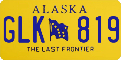AK license plate GLK819