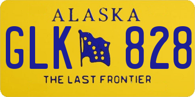 AK license plate GLK828