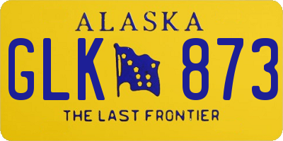 AK license plate GLK873