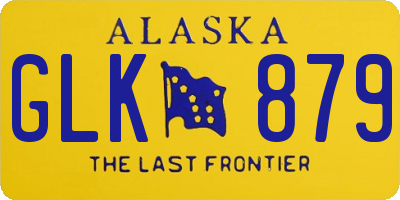 AK license plate GLK879