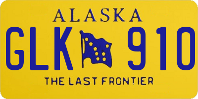 AK license plate GLK910