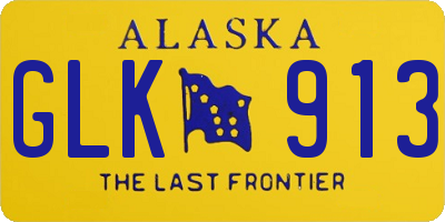 AK license plate GLK913
