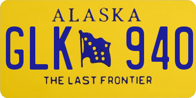 AK license plate GLK940