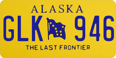 AK license plate GLK946