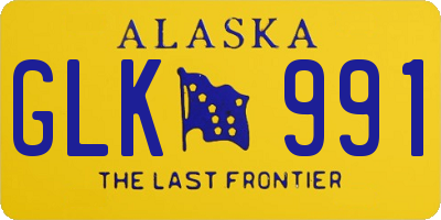 AK license plate GLK991