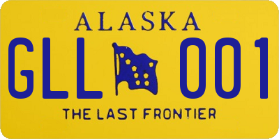 AK license plate GLL001