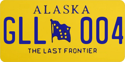 AK license plate GLL004