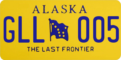 AK license plate GLL005