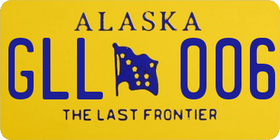 AK license plate GLL006