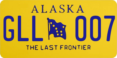 AK license plate GLL007