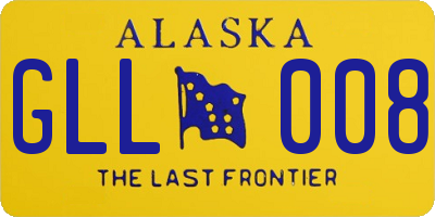 AK license plate GLL008