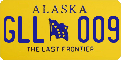 AK license plate GLL009