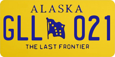 AK license plate GLL021