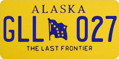 AK license plate GLL027