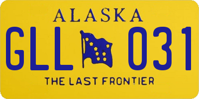 AK license plate GLL031