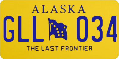 AK license plate GLL034