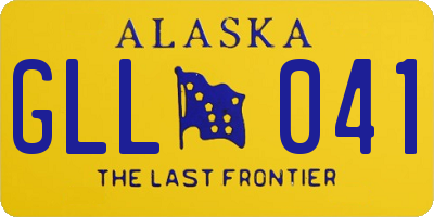 AK license plate GLL041