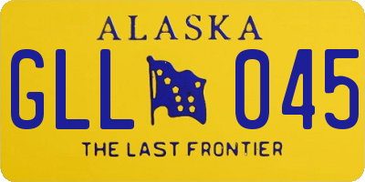 AK license plate GLL045