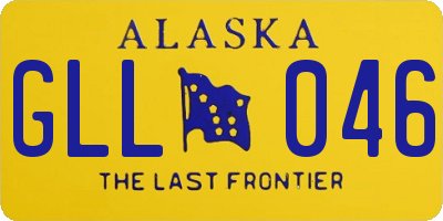 AK license plate GLL046