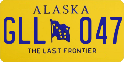 AK license plate GLL047
