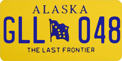 AK license plate GLL048