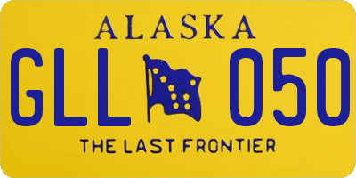 AK license plate GLL050