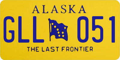 AK license plate GLL051