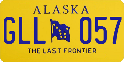 AK license plate GLL057