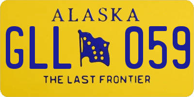 AK license plate GLL059