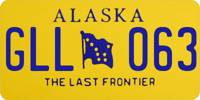 AK license plate GLL063